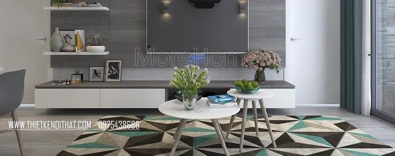  Thiết kế nội thất chung cư Hải Đăng Mon City Mỹ Đình Từ Liêm Hà Nội  - Anh Khánh - Căn 67 m2